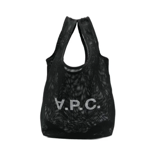 Logo-Printed Shopping Tote Bag
