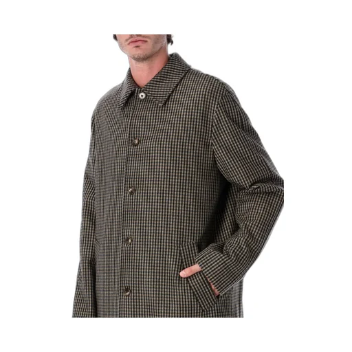 Long-Sleeved Buttoned Coat