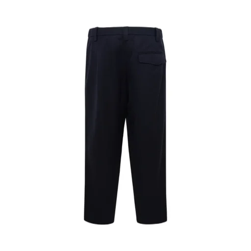 Cropped Straight-Leg Tailored Trousers