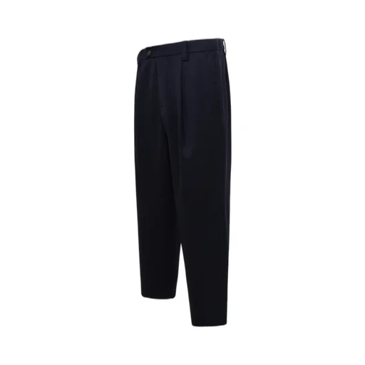 Cropped Straight-Leg Tailored Trousers