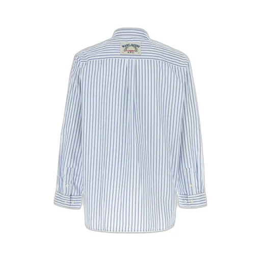 X Marc Jacobs Pinstriped Straight-Hem Shirt