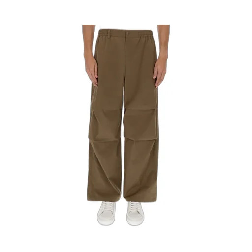 Wide Leg Elasticated Waistband Trousers