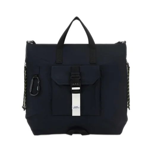 Buckle Detailed Zip-Up Tote Bag