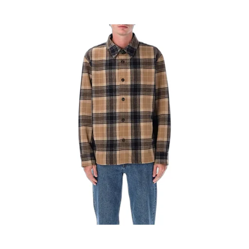 Long-Sleeved Checked Shirt