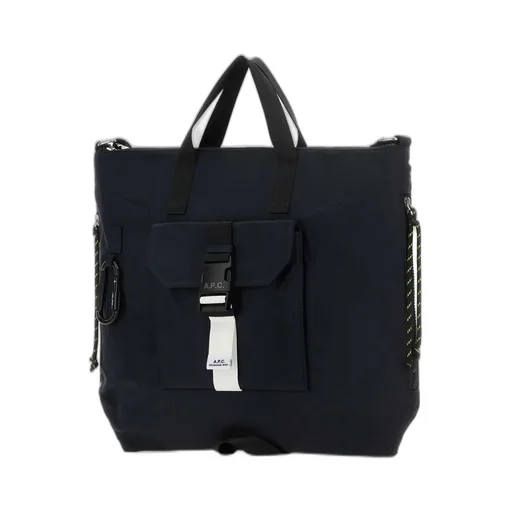 Buckle Detailed Zip-Up Tote Bag