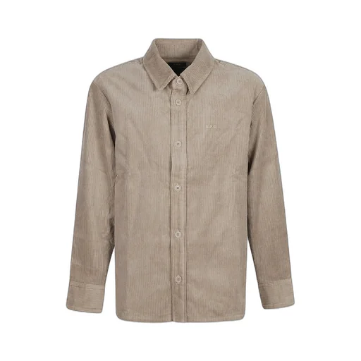 Bobby Logo Embroidered Corduroy Shirt