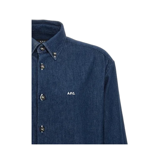 Mathias Buttoned Long-Sleeved Denim Shirt