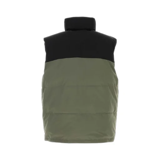 Logo Printed Zipped Padded Vest