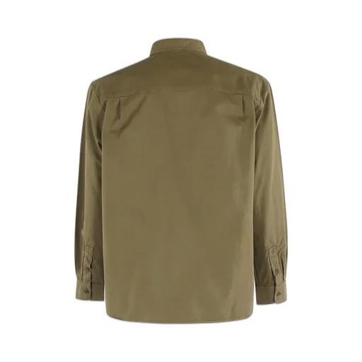 Logo Embroidered Long-Sleeved Shirt
