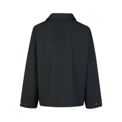 Logo Embroidered Snapped Bomber Jacket