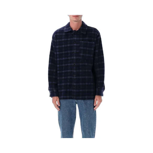 Long-Sleeved Checked Overshirt