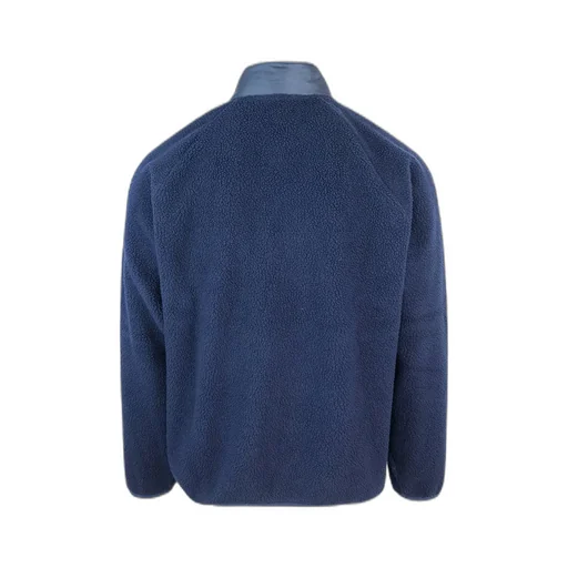 High-Neck Logo Patch Fleece Sweatshirt
