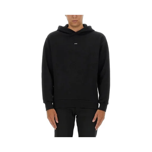 Logo Printed Straight Hem Hoodie