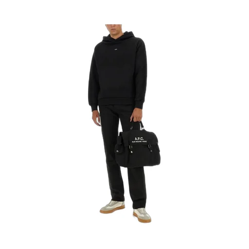 Logo Printed Straight Hem Hoodie