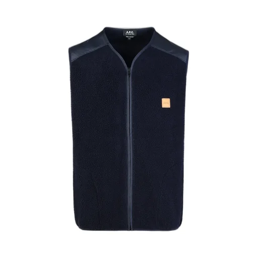 Logo Patch Zip-Up Vest