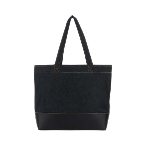 Axel Logo Printed Denim Tote Bag