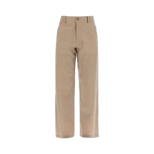 Creased Straight-Leg Trousers
