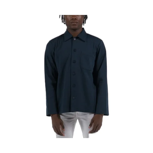 Long-Sleeved Button-Up Jacket
