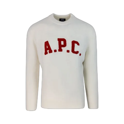 Logo Flocked Crewneck Jumper