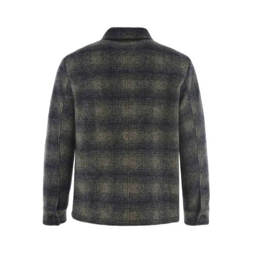 Checked Logo Patch Jacket