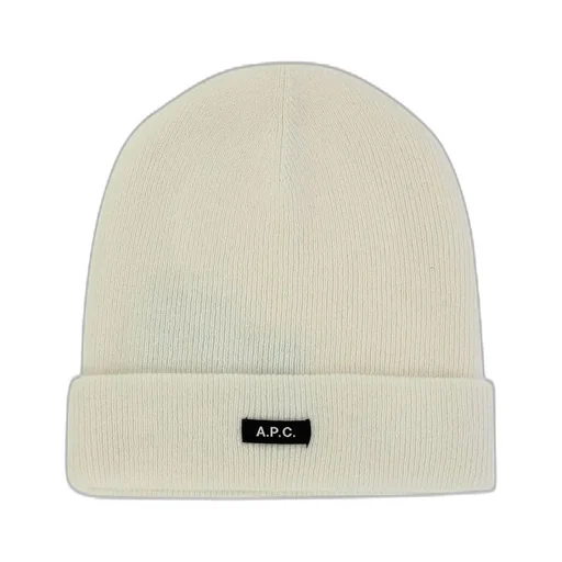 Logo Patch Ribbed Beanie