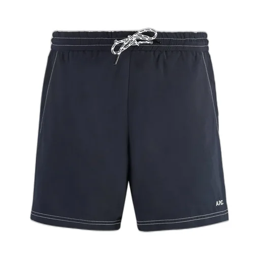 Logo Embroidered Drawstring Swim Shorts