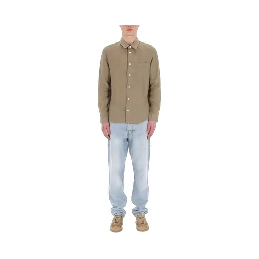 Buttoned Long-Sleeved Shirt