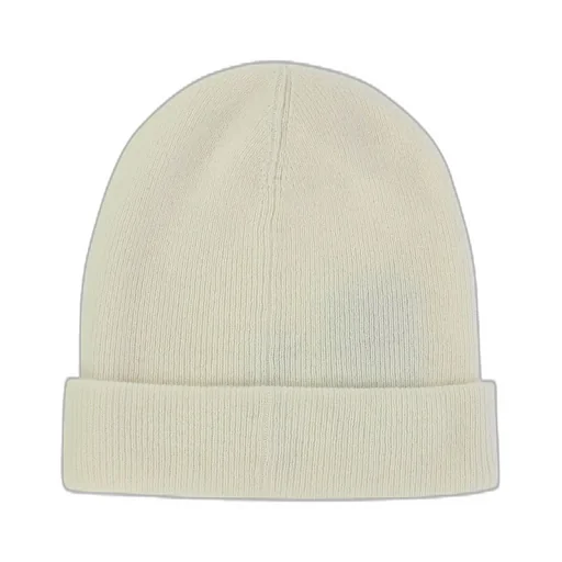 Logo Patch Ribbed Beanie
