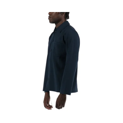 Long-Sleeved Button-Up Jacket