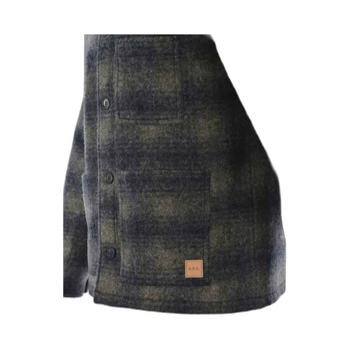 Checked Logo Patch Jacket