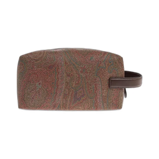 Paisley Printed Pegaso Embroidered Wash Bag