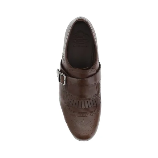 Monk Strap Loafers With Fringe