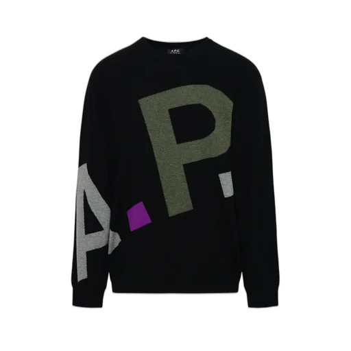 Logo Intarsia-Knitted Jumper