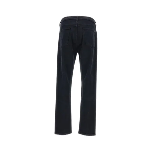 Buttoned Straight-Leg Jeans