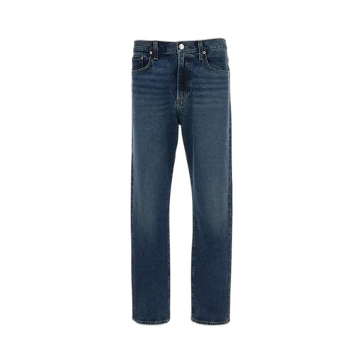 Stonewashed Tapered Leg Jeans