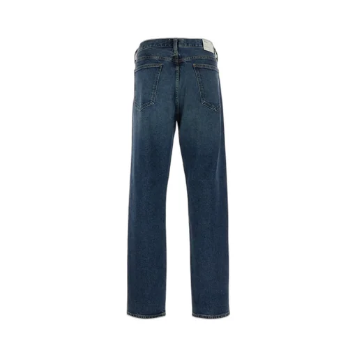 Stonewashed Tapered Leg Jeans