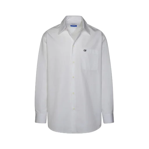 Logo Embroidered Long-Sleeved Shirt