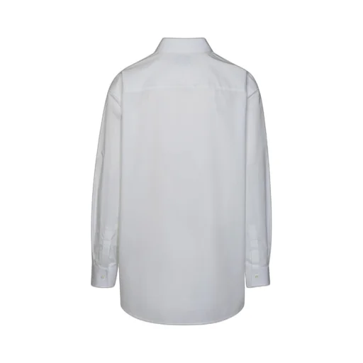 Logo Embroidered Long-Sleeved Shirt