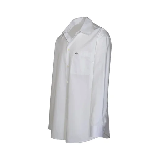 Logo Embroidered Long-Sleeved Shirt