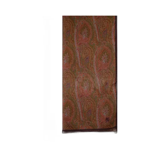 Paisley Printed Frayed-Edge Scarf