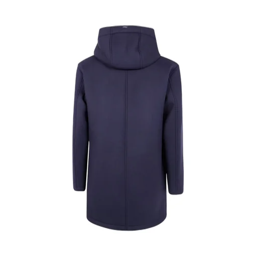Long Hooded Drawstring Coat