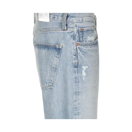 Mid-Rise Distressed Jeans