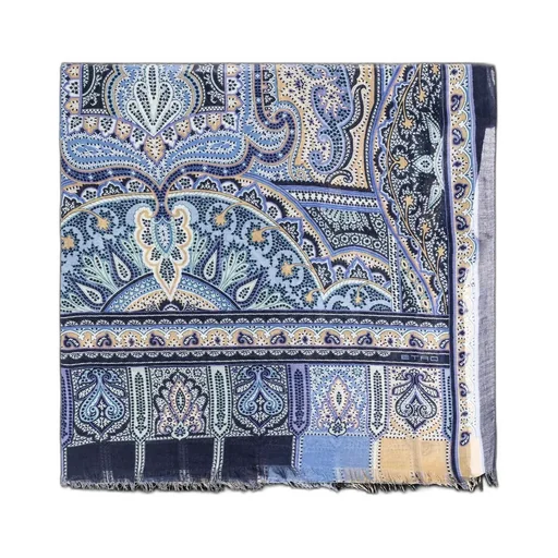 Paisley Printed Frayed-Edge Scarf