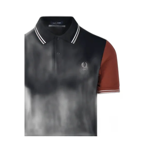 Colour-Block Logo Embroidered Polo Shirt
