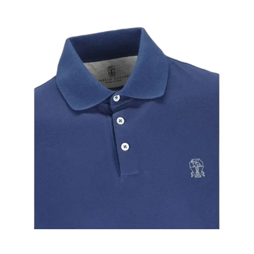 Brunello Cucinelli Collared Short-Sleeve Polo Shirt