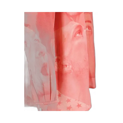 Portrait-Printed Long Sleeved Shirt