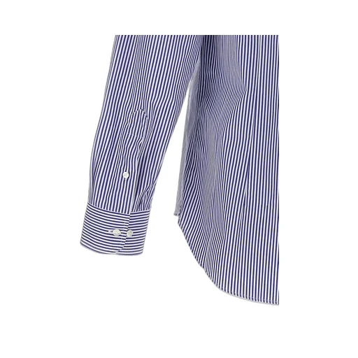 Logo Embroidered Striped Shirt