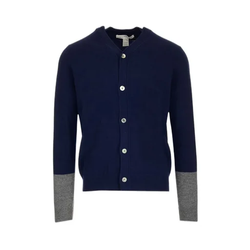 V-Neck Contrast Cuff Cardigan