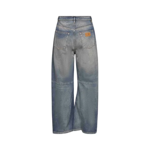 Frayed Straight-Leg Jeans