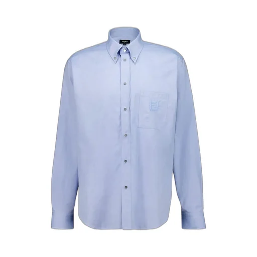 Logo Embroidered Button-Down Oxford Shirt